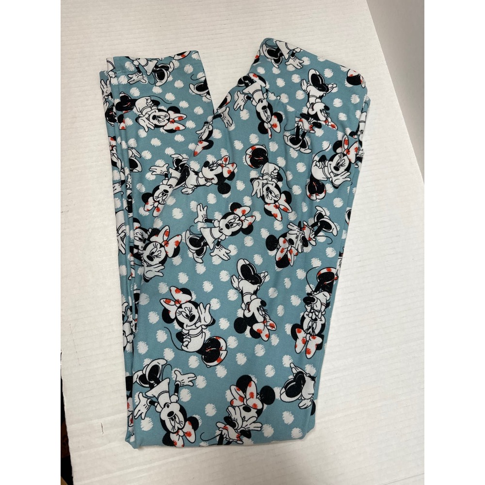 Lularoe Disney Minnie Mouse Leggings Blue Disney Classic Print Womens‎ One Size